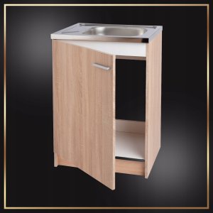 Szafka Kuchenna Sonoma 60 x 50 Zlew Deante + Syfon Bateria Ścienna Obrotowa 2