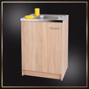 Szafka Kuchenna Sonoma 60 x 50 Zlew Deante + Syfon Bateria Ścienna Obrotowa 3