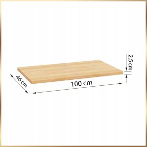 Szafka Wisząca Mod Czarna + Blat Dąb Złoty 100 Połysk Umywalka Nablatowa 50 14