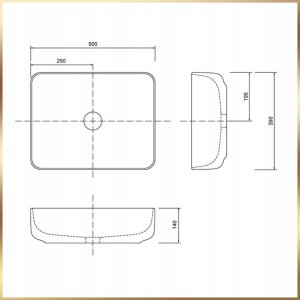 Szafka Wisząca Mod Czarna + Blat Dąb Złoty 100 Połysk Umywalka Nablatowa 50 16
