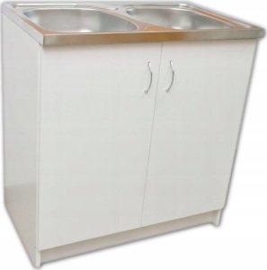 Szafka kuchenna + zlew 80x50 biała 3