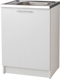 Szafka kuchenna biała 60 slim zlew bateria syfon 3
