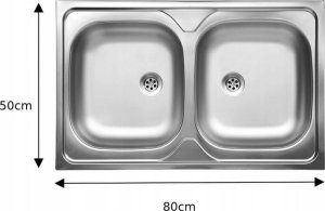 Szafka kuchenna sonoma zlew 2 komory syfon mocowania 4