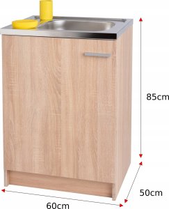Szafka kuchenna sonoma zlew syfon 60 slim 2