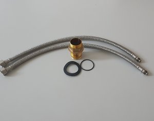 Szafka pod zlewozmywak zlew deante 60 x 50 + bateria + syfon beż 16