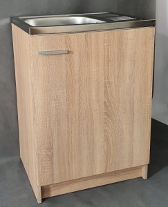 Szafka pod zlewozmywak zlew deante 60 x 50 + bateria + syfon beż 8