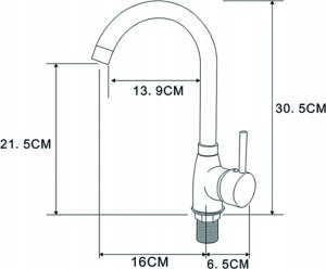 Szafka pod zlewozmywak zlew deante 60 x 50 + bateria + syfon beż 10