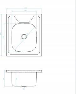 Szafka pod zlewozmywak zlew dąb złoty duża komora 60 slim bateria syfon 14