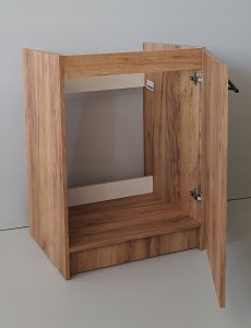 Szafka pod zlewozmywak zlew dąb złoty duża komora 60 slim bateria syfon 3