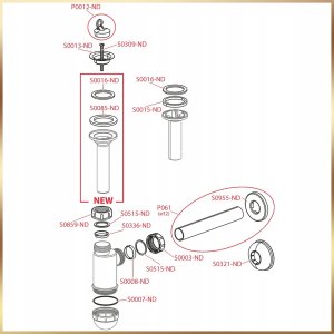 Łazienkowa Biała Szafka z Umywalką Catania 60 Połysk Kran Obrotowy Syfon 13