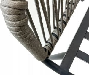 Zestaw mebli ogrodowych na tars balkon Venezia PRO 5os. szary 6