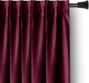 AmeliaHome Zasłona velvet styl klasyczny na taśmie 140x270 czerwona (FLHF_183449) 4