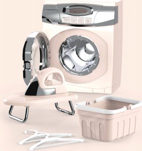 Żelazko, Deska Do Prasowania + Pralka Na Baterie 9