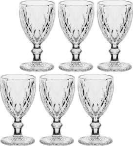 Rose&Tulipani Zestaw 6 kieliszków na nóżce Diamond 250 ml 1