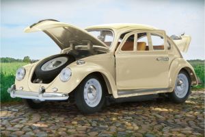 Jamara VW Beatle 1:18, 40MHz, kremowy (405111) 1