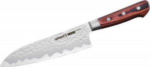 Nóż Santoku 18 cm Samura Kaiju  Stal AUS-8, Rękojeść Mahoń 1