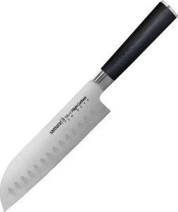 Samura MO-V Nóż Santoku Hollow Ground 180 mm  AUS-8, Rękojeść G10 1