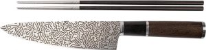 Nóż szefa kuchni 21 cm Homey's Keith Haring z pałeczkami na prezent Wenge 1