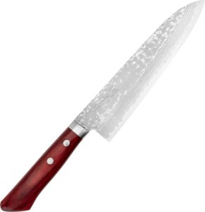 Kunio Masutani VG-10 Damascus Red Nóż Szefa kuchni 18 cm 1
