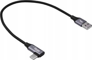 Kabel kątowy USB type C / USB-A 30 cm AK-USB-58 60W oplot 1