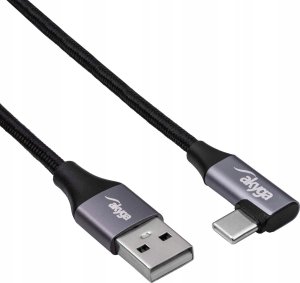 Kabel USB Akyga USB-C - USB-A 0.3 m Czarny (AK-USB-58) 2
