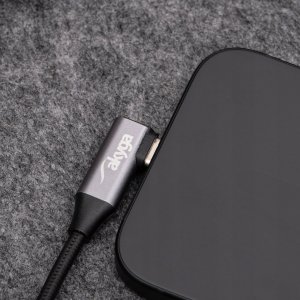 Kabel USB Akyga USB-C - USB-A 0.3 m Czarny (AK-USB-58) 3