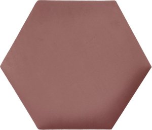 Panel tapicerowany heksagon 60cm Magic velvet 2257 (Brudny róż) 60x52 1