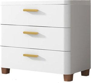 BIAŁA SZAFKA Z SZUFLADAMI ŁAZIENKOWA 3 SZUFLADY WYSOKA 60cm RG24 1