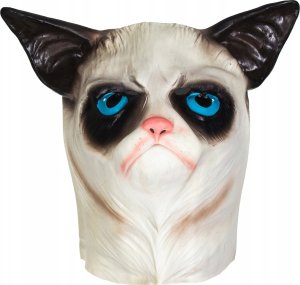 Profes. lateksowa maska GRUMPY CAT grumpy cat kot 1