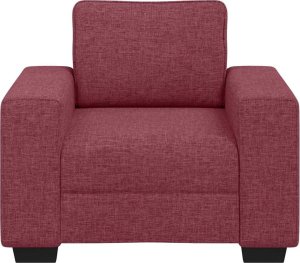 vidaXL Sofa Fotel Wino Czerwone 60 cm Tkanina 4