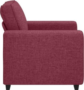 vidaXL Sofa Fotel Wino Czerwone 60 cm Tkanina 5