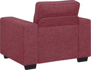 vidaXL Sofa Fotel Wino Czerwone 60 cm Tkanina 6