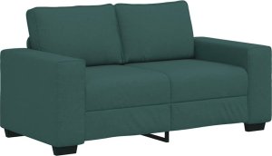 vidaXL Sofa 2-osobowa Ciemnozielona 120 cm Tkanina 2
