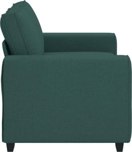 vidaXL Sofa 2-osobowa Ciemnozielona 120 cm Tkanina 5