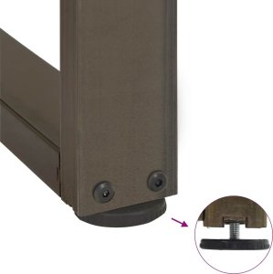 vidaXL Nogi do stolika kawowego, 2 szt., 40x25x(30-31) cm, stal 9