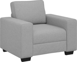 vidaXL Sofa Fotel Cloud Grey 60 cm Tkanina 2