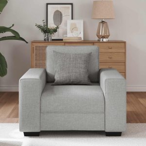 vidaXL Sofa Fotel Cloud Grey 60 cm Tkanina 3
