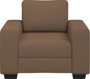 vidaXL Sofa Fotel Brązowy 60 cm Tkanina 4