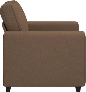 vidaXL Sofa Fotel Brązowy 60 cm Tkanina 5