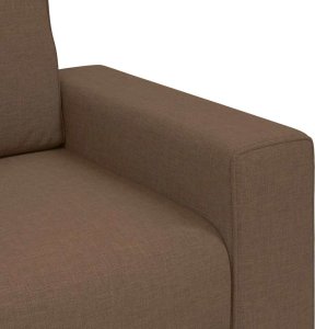 vidaXL Sofa Fotel Brązowy 60 cm Tkanina 7