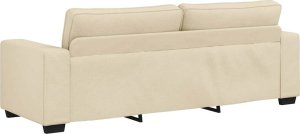 vidaXL 2-częściowy komplet wypoczynkowy, obity tkaniną, kremowa 7