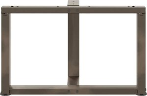 vidaXL Nogi do stolika kawowego, 2 szt., 60x25x(42-43) cm, stal 6