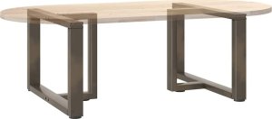 vidaXL Nogi do stolika kawowego, 2 szt., 60x25x(42-43) cm, stal 8