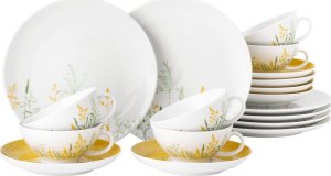 Serwis do herbaty dla 6 osób biały - porcelana Seltmann 1