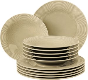 Serwis obiadowy dla 6 osób beżowy - porcelana Seltmann 1