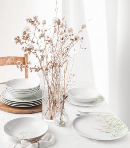 Serwis obiadowy z porcelany dla 6 osób biały - Seltmann 3