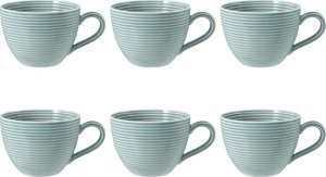 Zestaw 6 filiżanek do kawy 260 ml błękitny - porcelana Seltmann 1
