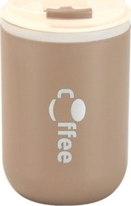 DUŻY POJEMNY KUBEK TERMICZNY ze słomką 500 ml TERMOS zamykany COFFE CUP07WZ2 1