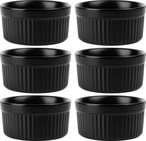 Miseczki do zapiekania ceramiczne czarne 260 ml 6 szt. 3