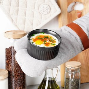 Miseczki do zapiekania ceramiczne czarne 260 ml 6 szt. 4